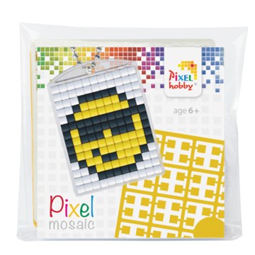 Pixelhobby Nøglering - Mini Perler - Smiley